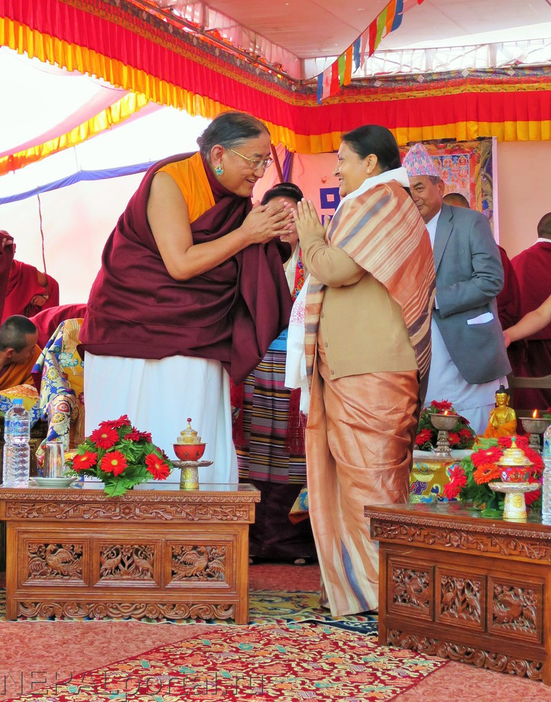 Сакья Тризин Ринпоче и Президент Непала